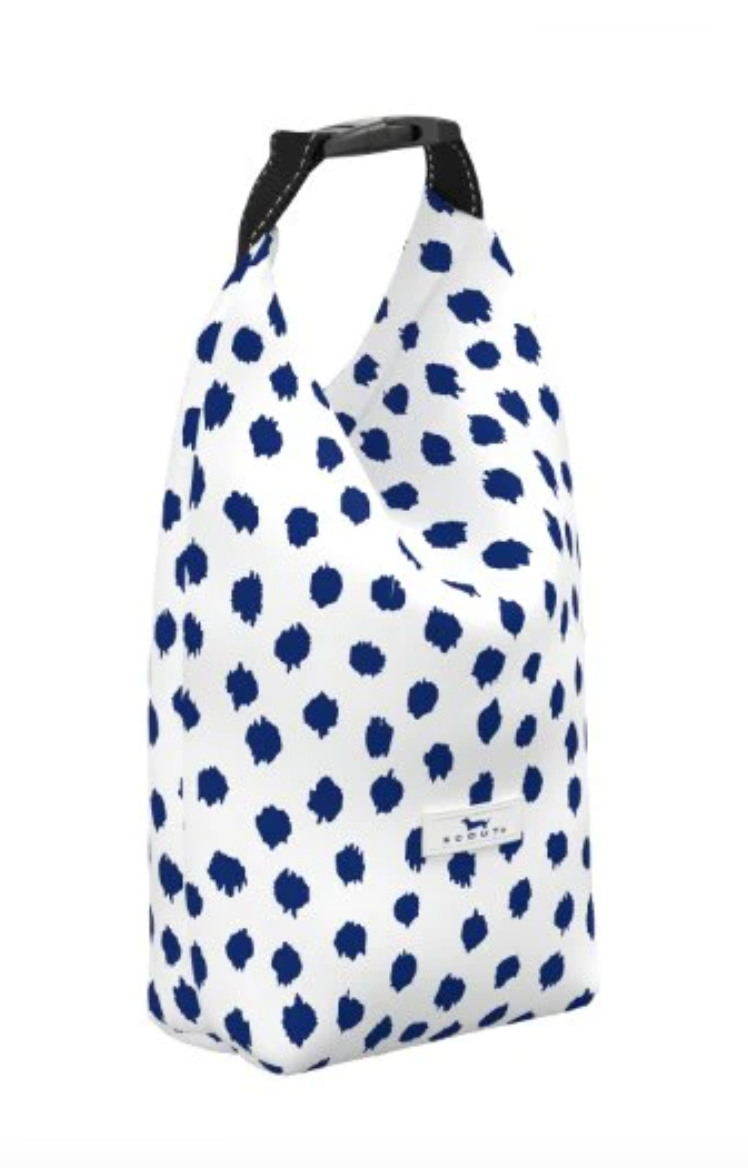 Big Nipper Blue & White Baby Bottle Bag by Scout