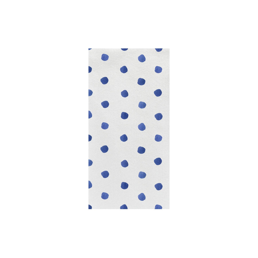 Papersoft Napkins Dot Blue Guest Towels (Pack of 20)
