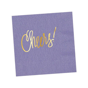 Cheers! | Cocktail Napkins Lavender