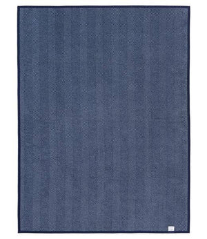 Harborview Herringbone Navy Blanket: Original