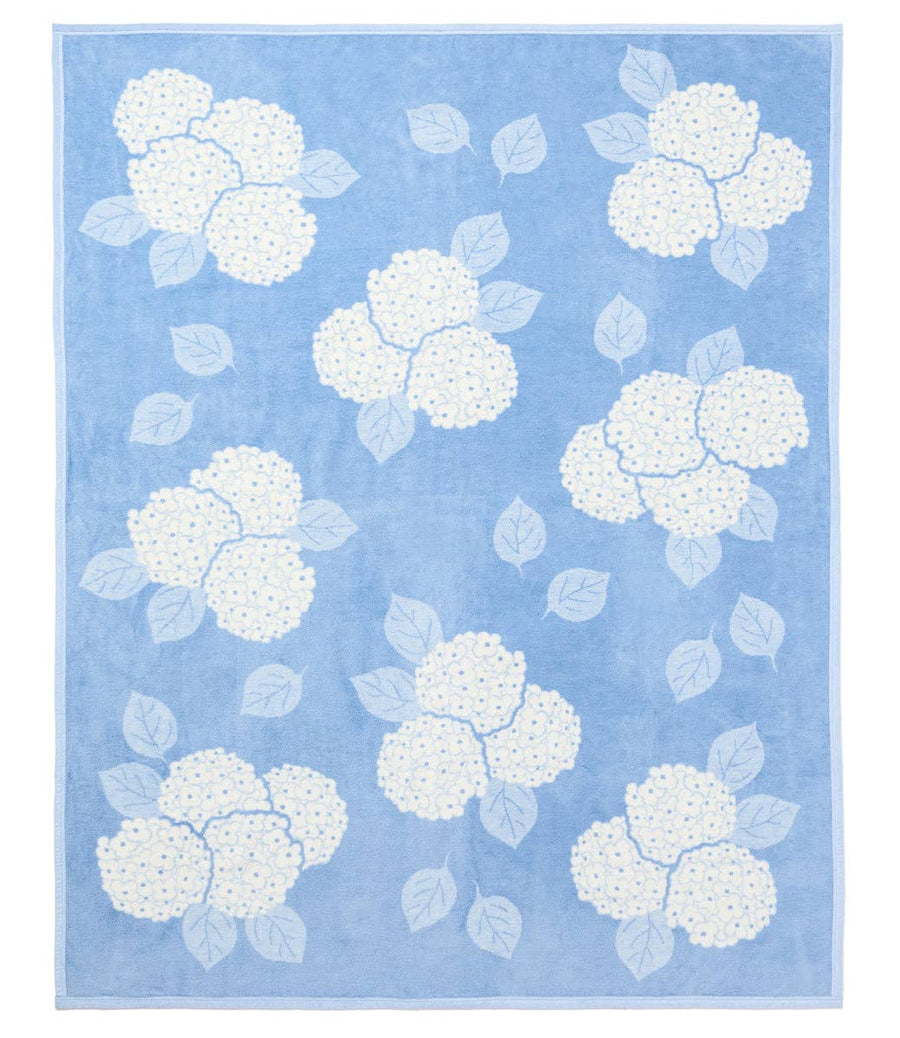 Hydrangeas Light Blue Blanket