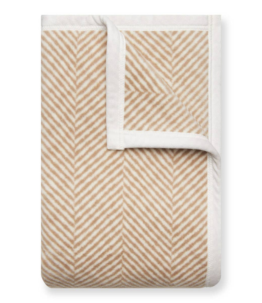 Harborview Herringbone Tan Blanket: Original