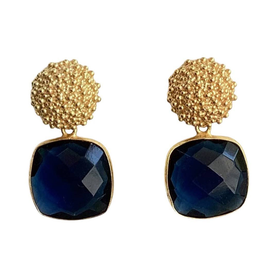 Abbott Sapphire Blue Earrings by Julie Ryan