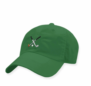Green Crossed Clubs Golf Performance Hat By Smathers and Branson