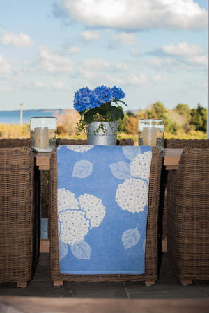 Hydrangeas Light Blue Blanket