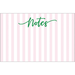 8.5x5.5 Cabana Stripe "Notes" Slab Notepad