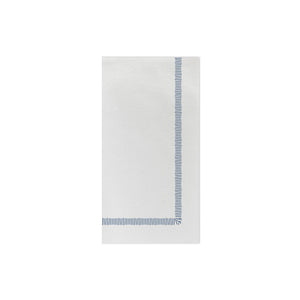 Papersoft Napkins Fringe Blue Guest Towels (Pack of 20)
