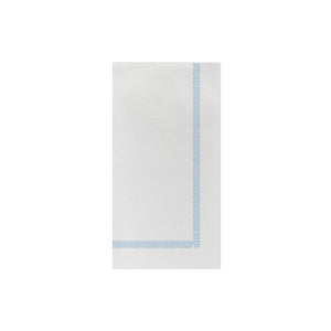 Papersoft Napkins Fringe Light Blue Guest Towels (Pack of 20)