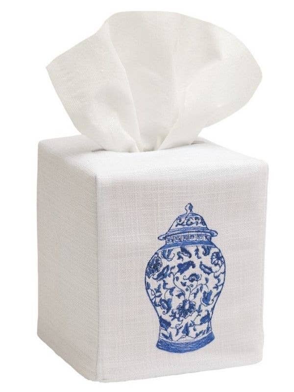 Tissue Box Cover Linen Cotton - Ginger Jar