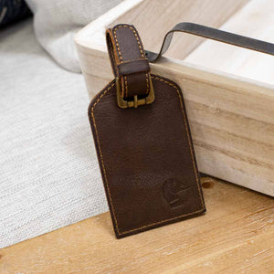 Duck Leather Embossed Luggage Tag