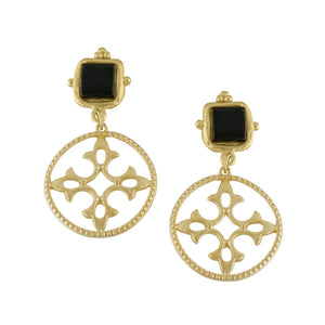 Charlotte Quatre Fleur de Lis Earrings