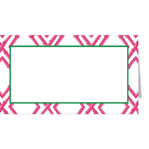 Bamboo Lattice Placecards | Hot Pink by WH Hostess