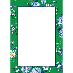 SALE!! 5"x7" Green Floral Notepad